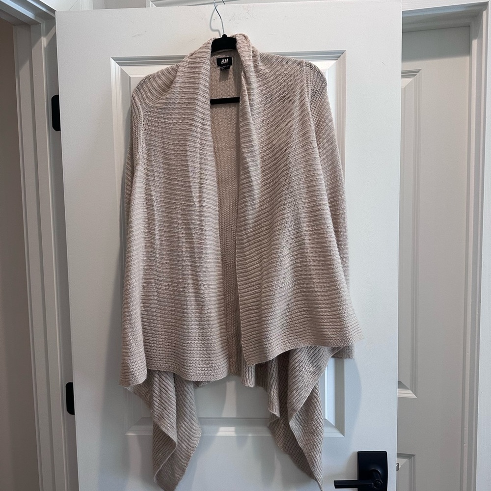 H&M Light Beige Draped Sweater
